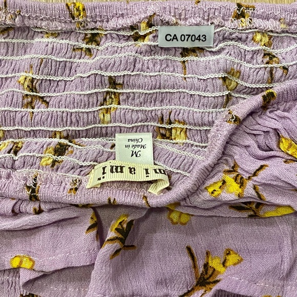 Cute Purple Floral Crop Top, great condition. - Picture 8 of 8